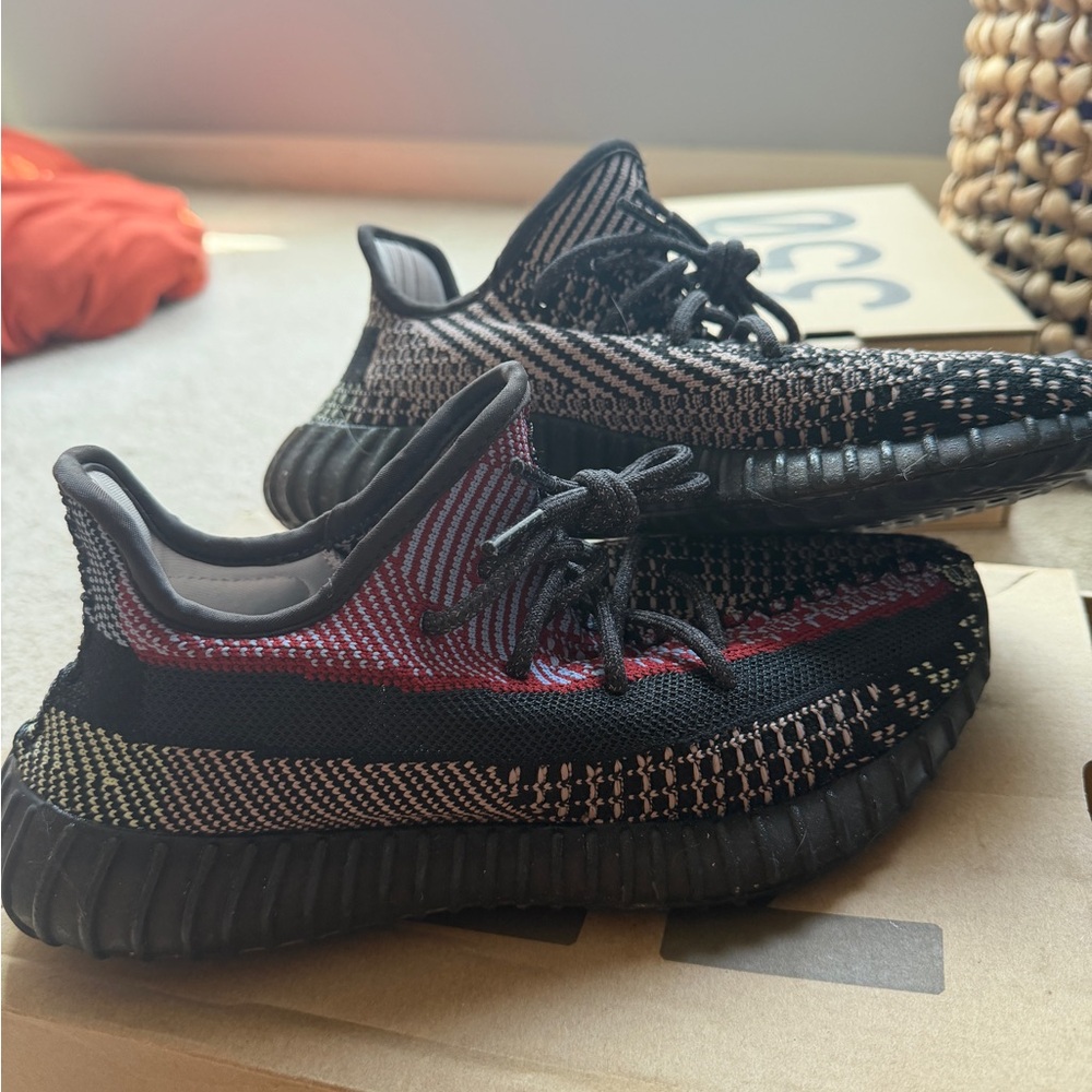 Black and Red Yeezy Boost 350 V2